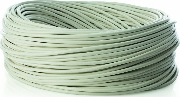 Καλώδιο Ρεύματος με Διατομή 3×1.5mm² σε Λευκό Χρώμα 1m